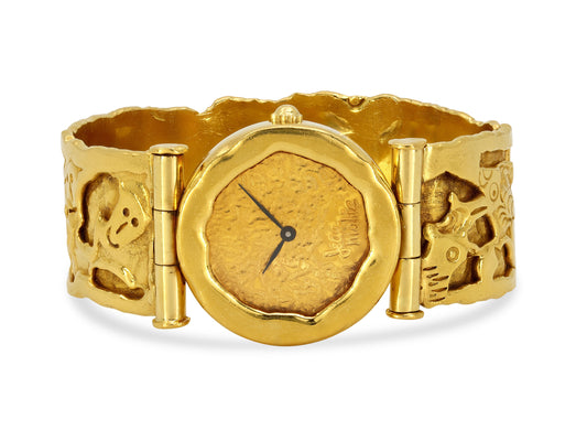 Jean Mahie 'Charming Monsters' Watch in 22K Gold