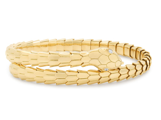 Tubogas Snake Bracelet in 18K Gold by Beladora