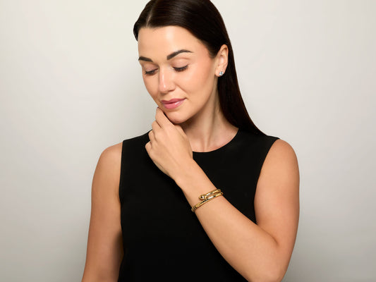 Tubogas Snake Bracelet in 18K Gold by Beladora