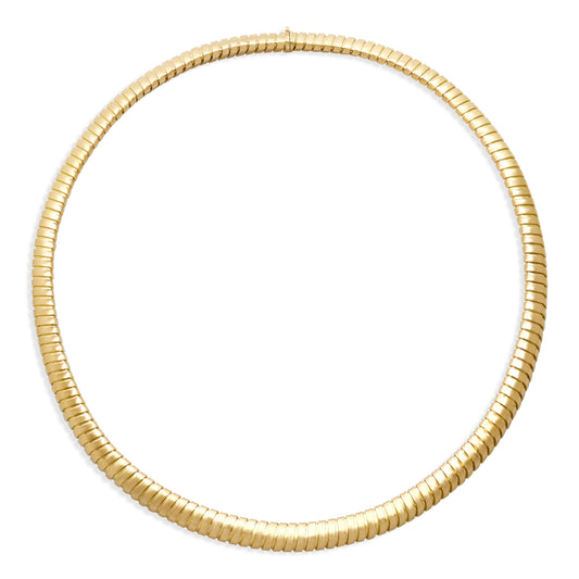 'Piramide' Tubogas Necklace in 18K Gold by Beladora