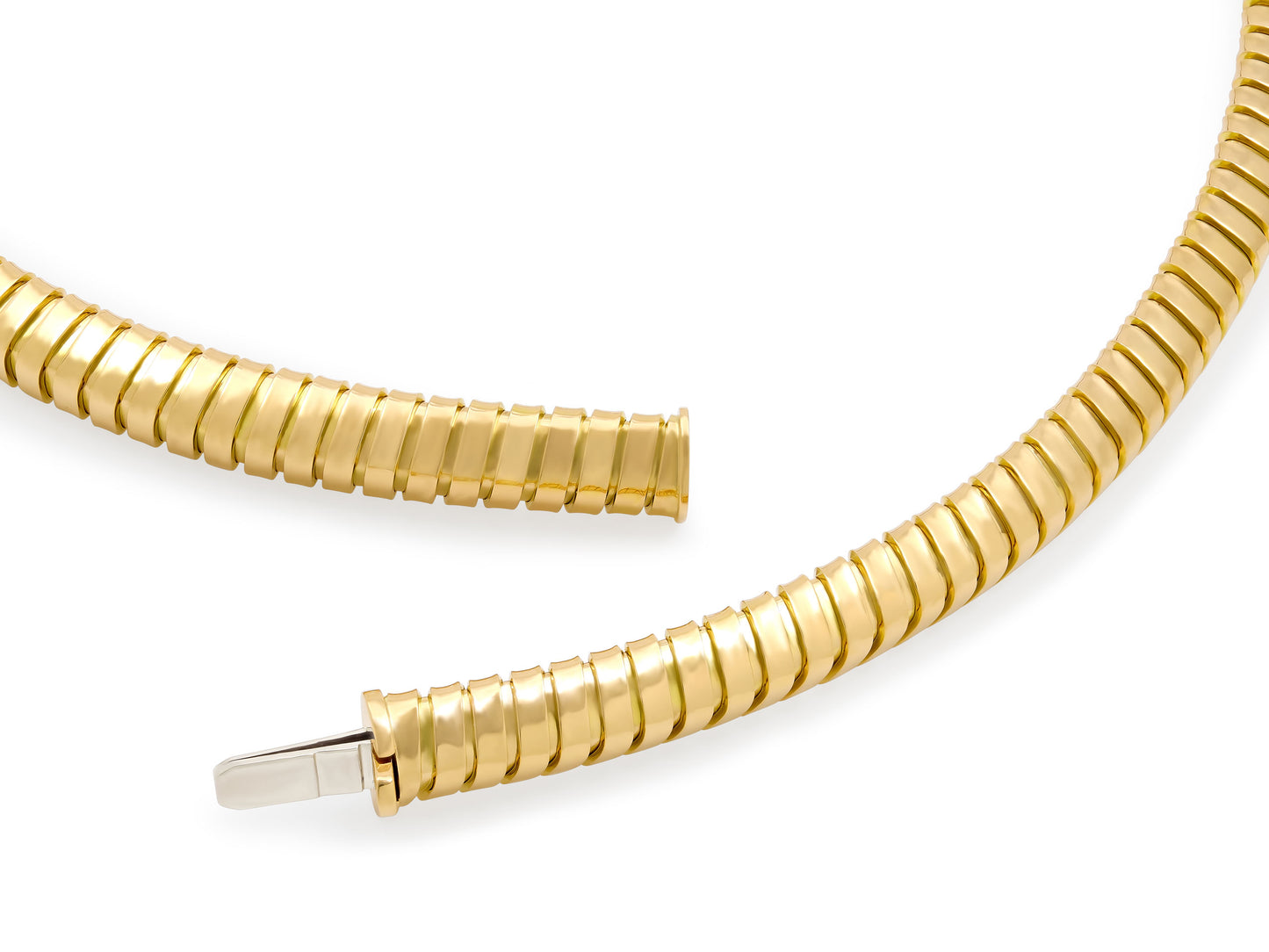 'Piramide' Tubogas Necklace in 18K Gold by Beladora