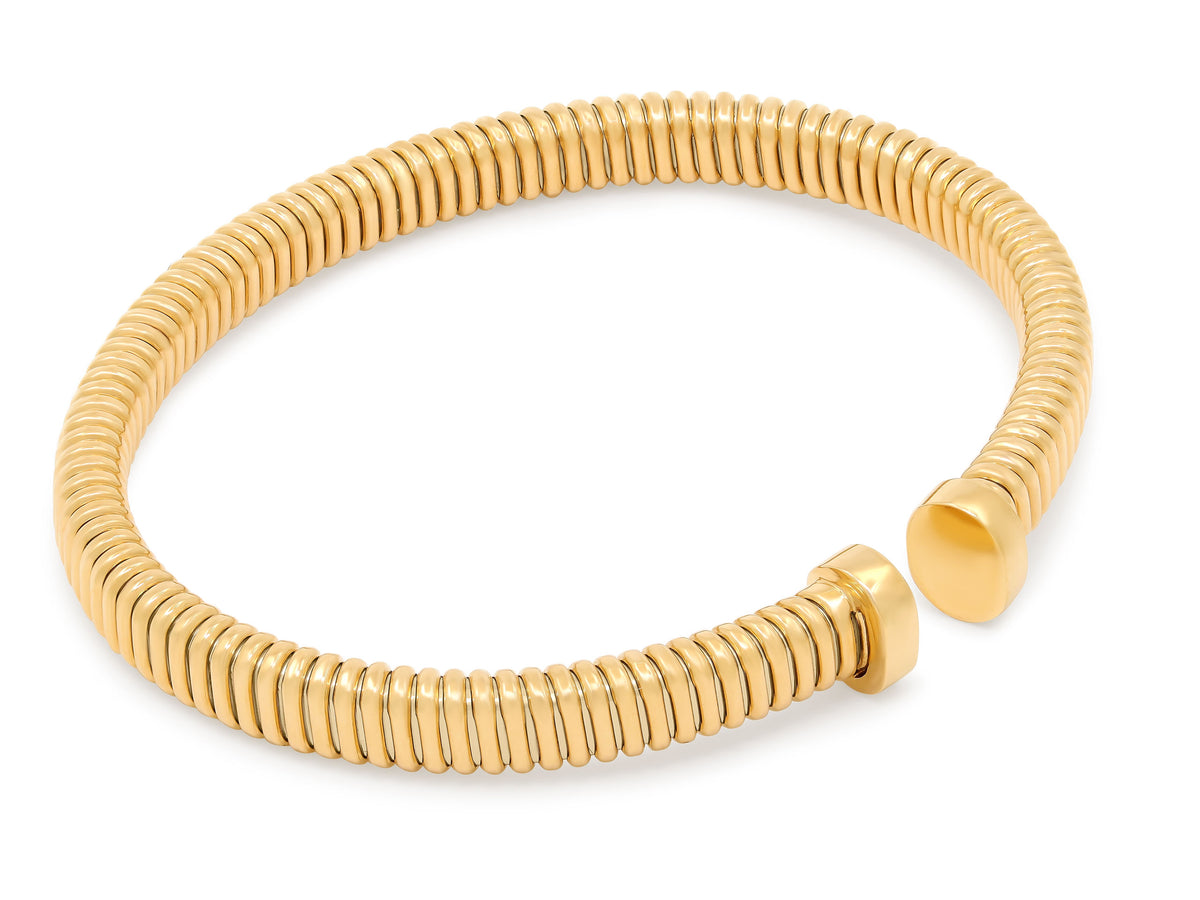 Tubogas Nail Bracelet in 18K Gold, by Beladora