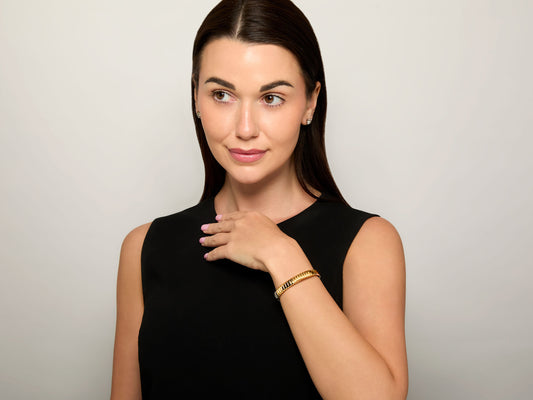 Tubogas Bracelet in 18K Gold by Beladora