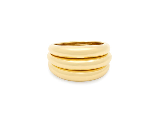 Fluted Ring in 18K Gold, by Beladora