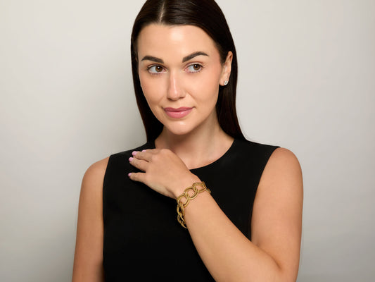 Verdura Rope Curb Link Bracelet in 18K Gold