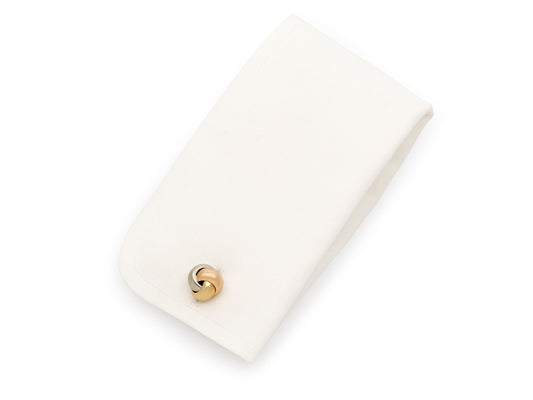 Cartier 'Trinity' Cufflinks in 18K White, Yellow, and Rose Gold