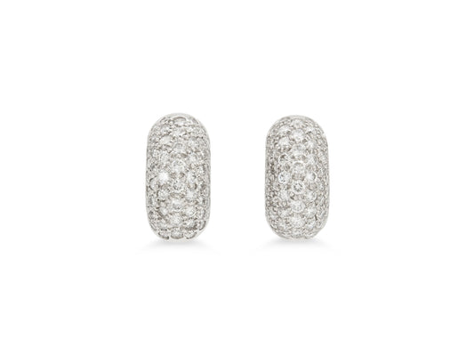 Tiffany & Co. Elsa Peretti Diamond Earrings in Platinum
