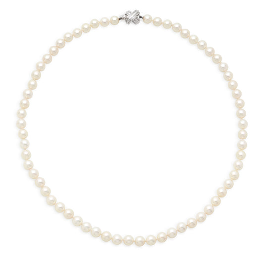Tiffany & Co. Pearl Necklace in 18K White Gold