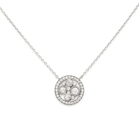 Tiffany & Co. 'Cobblestone' Diamond Pendant Necklace in Platinum