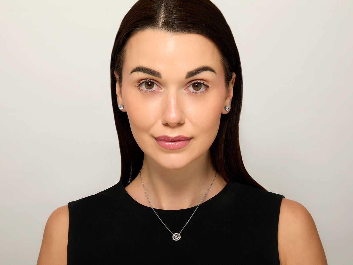 Tiffany & Co. 'Cobblestone' Diamond Pendant Necklace in Platinum