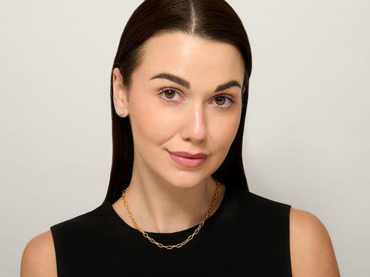 Jean Mahie 'Cadene' Link Necklace in 22K Gold