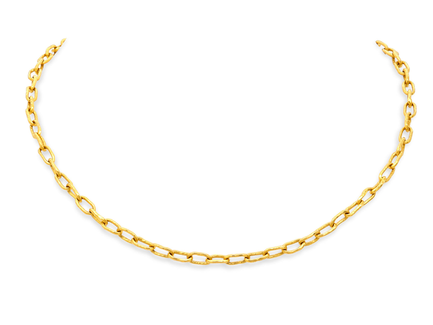 Jean Mahie 'Cadene' Link Necklace in 22K Gold