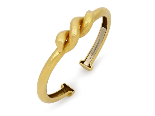 David Webb 'Twisted Nail' Cuff Bracelet in 18K Gold