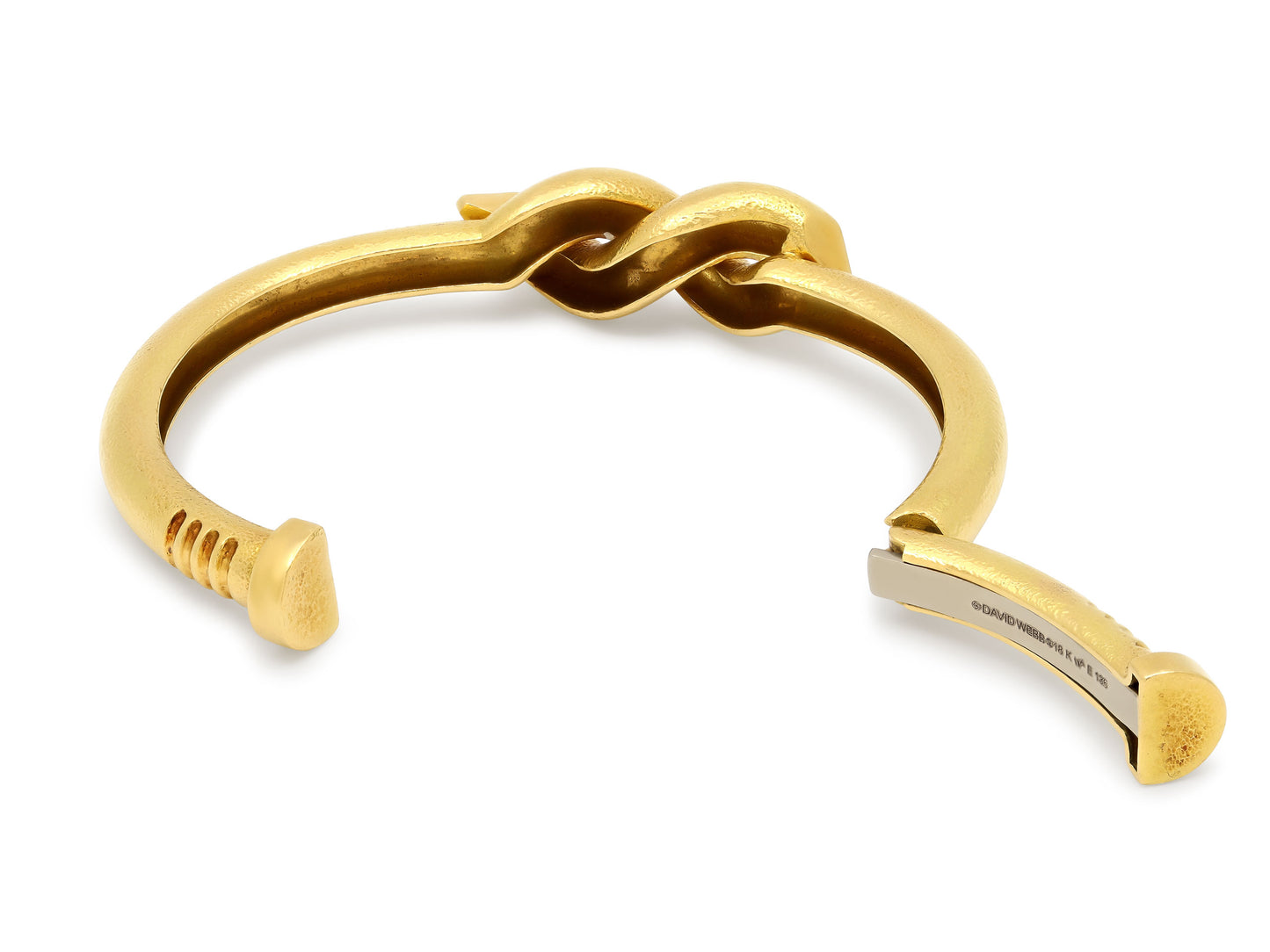 David Webb 'Twisted Nail' Cuff Bracelet in 18K Gold