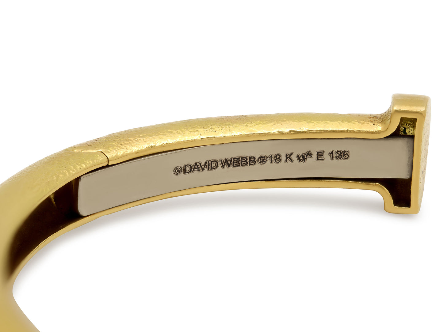 David Webb 'Twisted Nail' Cuff Bracelet in 18K Gold