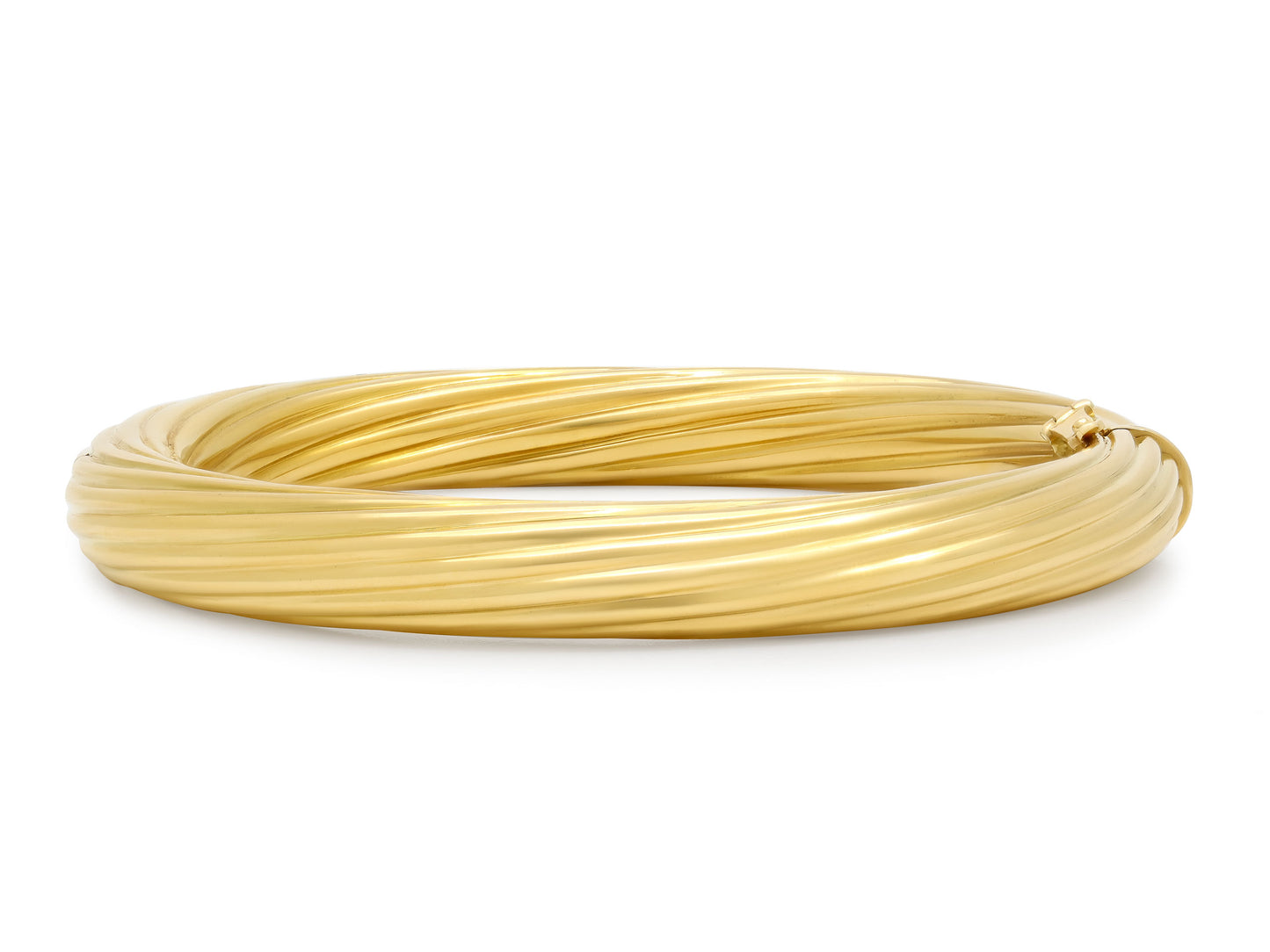 Italian Gold Bangle Bracelet in 18K Gold