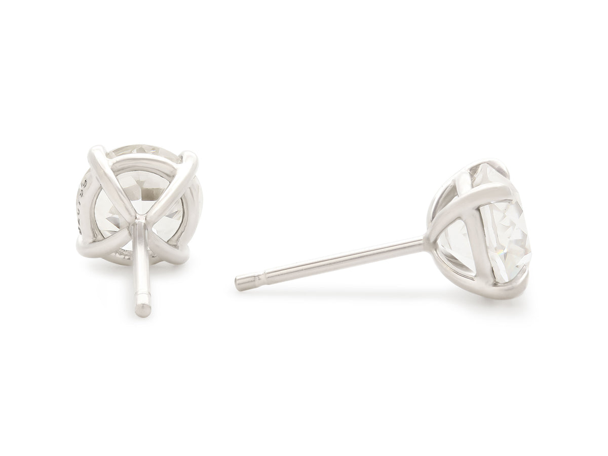 Beladora 'Bespoke' Old European Cut Diamond Stud Earrings, 3.25 total carats, in Platinum