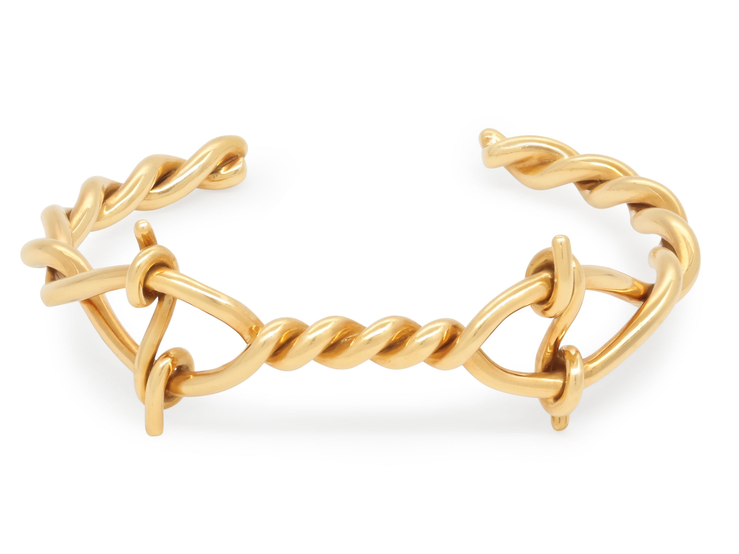 Tom Ford Twisted Wire Bracelet in 18K Gold #520913 – Beladora