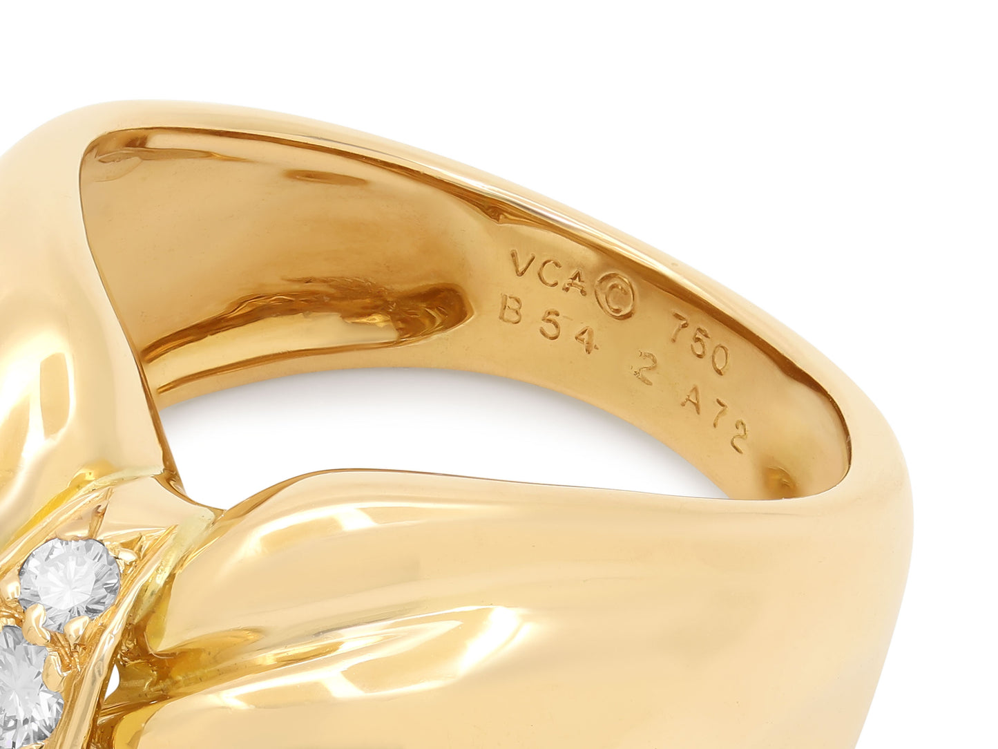 Van Cleef & Arpels Diamond Bow Ring in 18K Gold