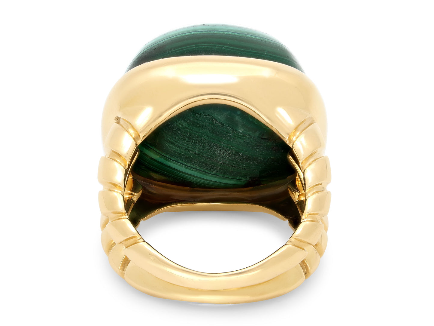 Marina B 'Tigella' Malachite Ring in 18K Gold