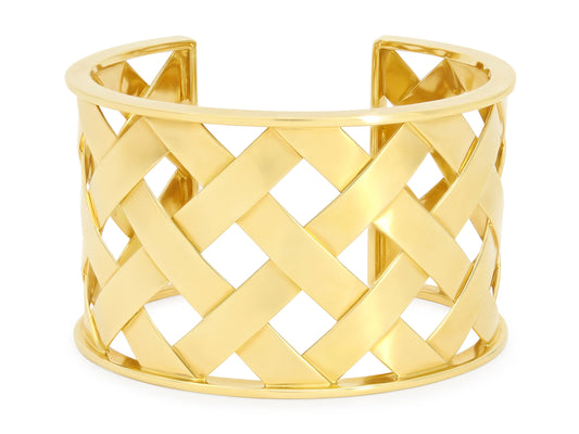 Verdura 'Criss Cross' Cuff in 18K Gold