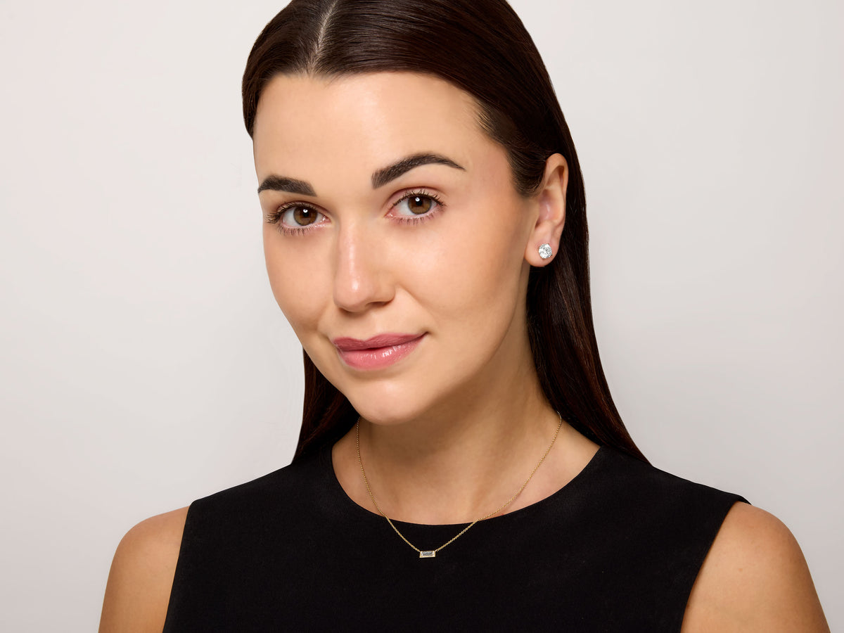 Beladora 'Reimagined' Bezel-Set Diamond Necklace in 18K Gold