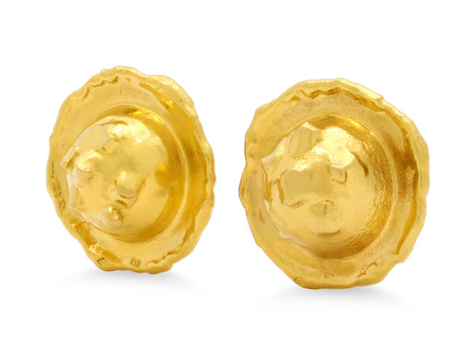 Jean Mahie Earrings in 22K Gold