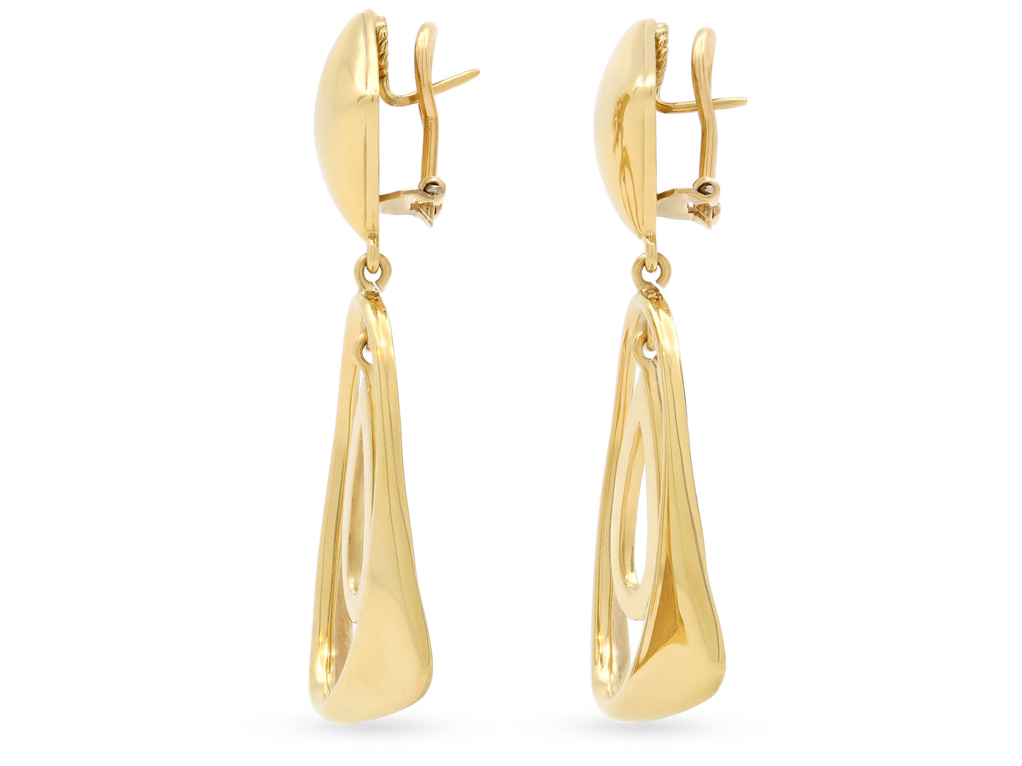 Geometric Earrings in 18K Gold