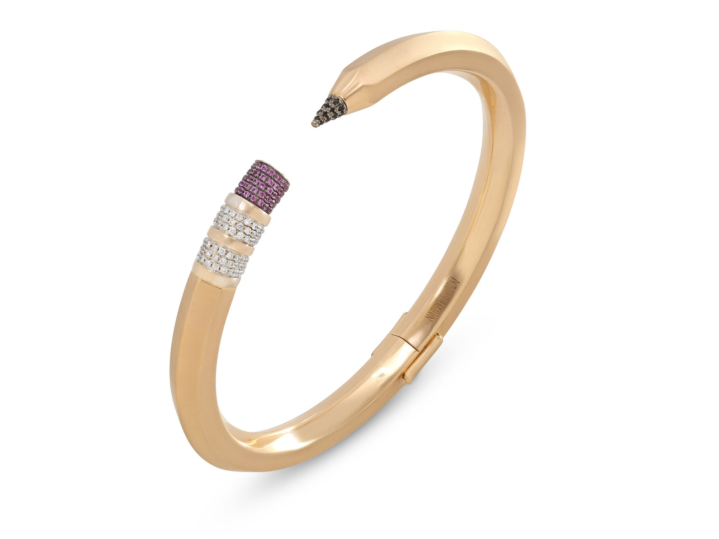 Nadine Ghosn Pencil Bracelet in 18K Rose Gold