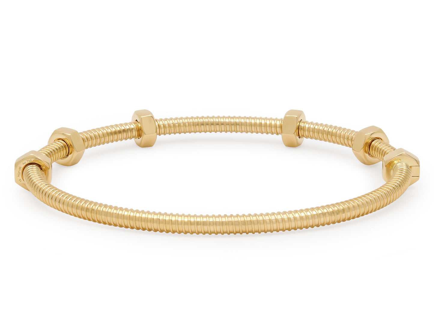 Cartier 'Écrou de Cartier' Bracelet in 18K Gold, Size 18