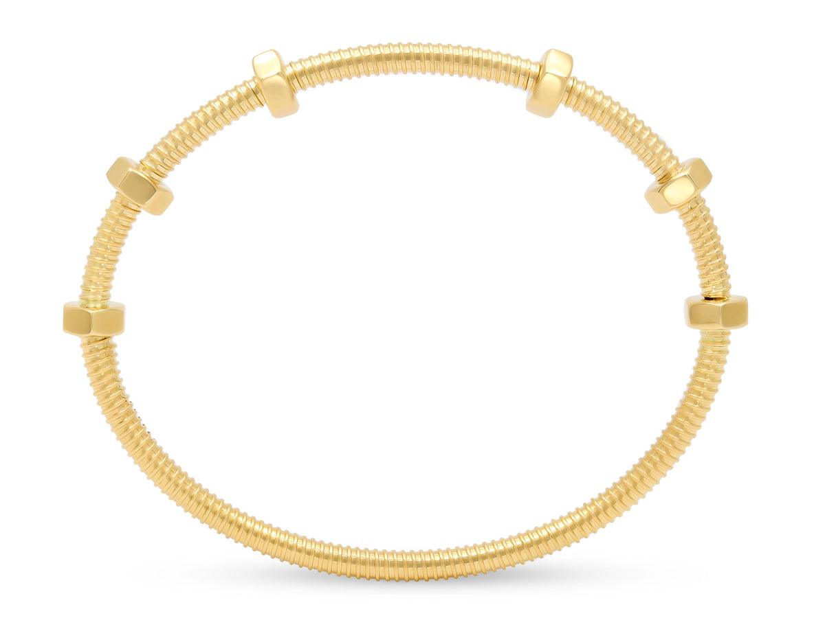 Cartier 'Écrou de Cartier' Bracelet in 18K Gold, Size 18