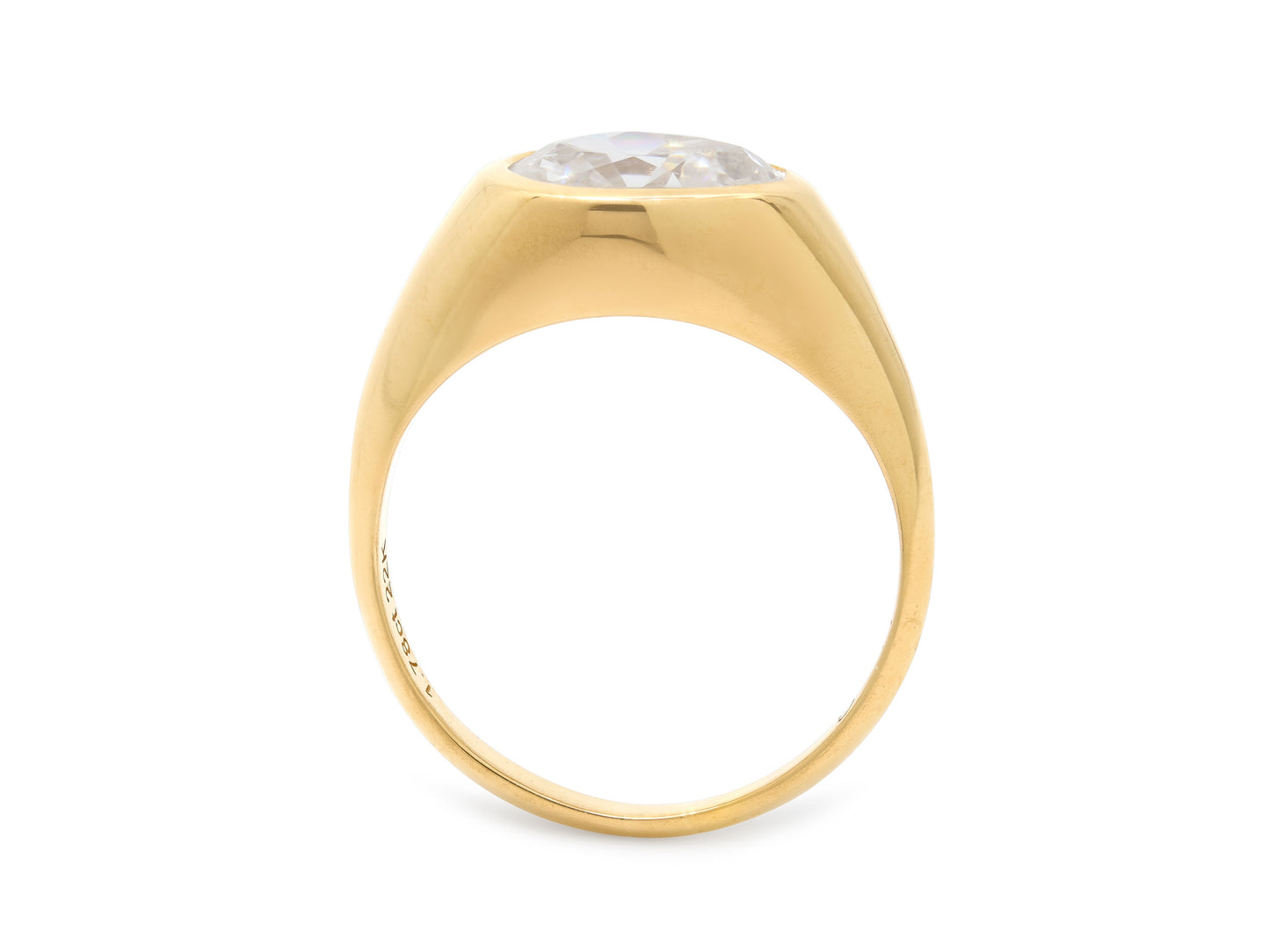 Old Cut Pear Shape Diamond Ring, 1.78 carats, in 22K Gold