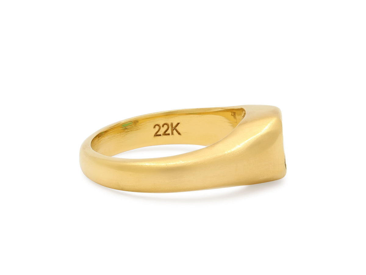 Emerald Ring in 22k Gold