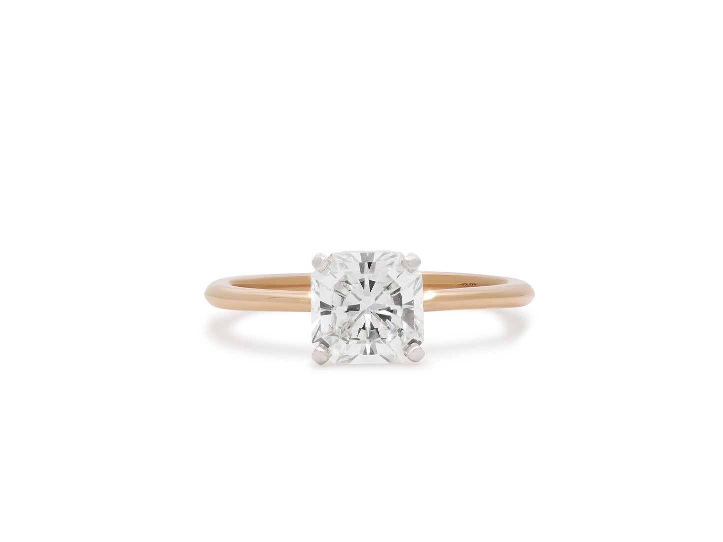 Tiffany & Co. 'Lucida' Diamond Solitaire Ring in 18K Rose Gold