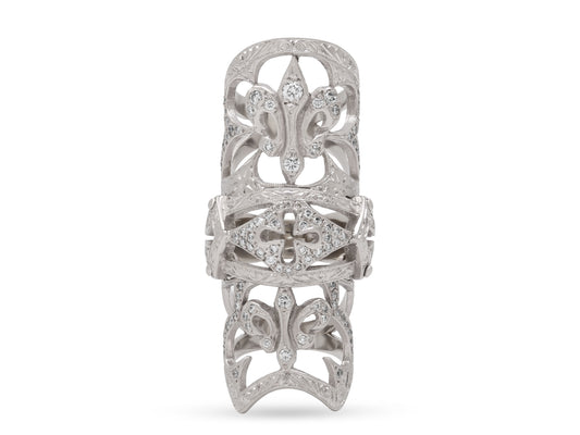 Loree Rodkin Diamond Finger Ring in 18K White Gold