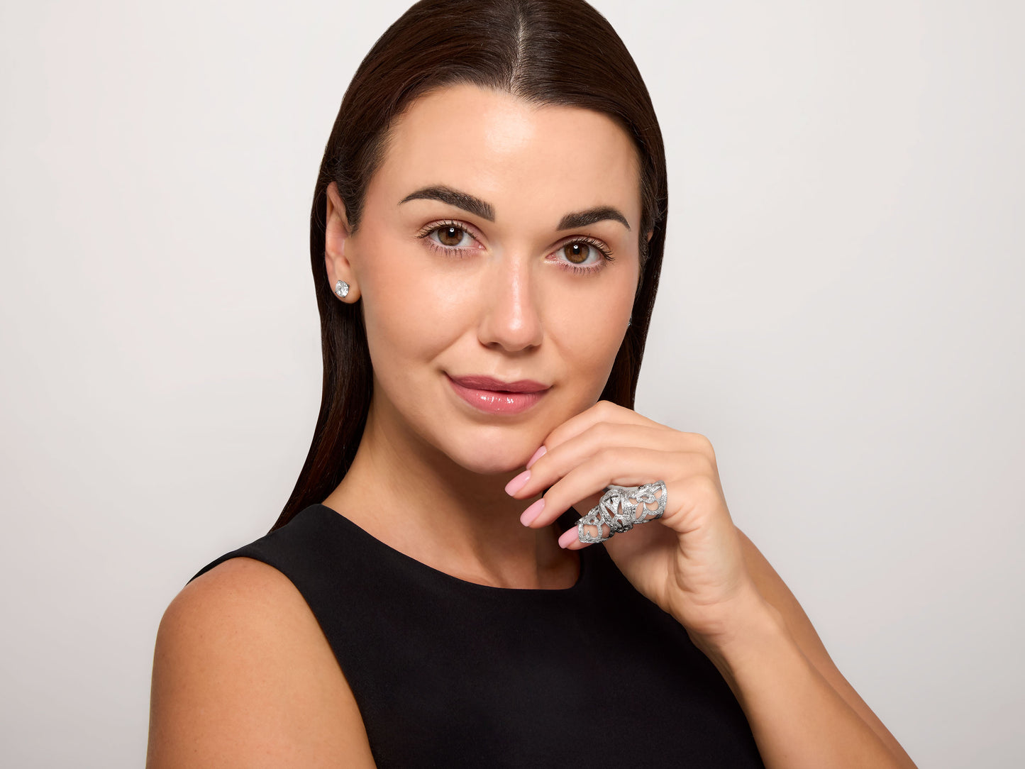 Loree Rodkin Diamond Finger Ring in 18K White Gold