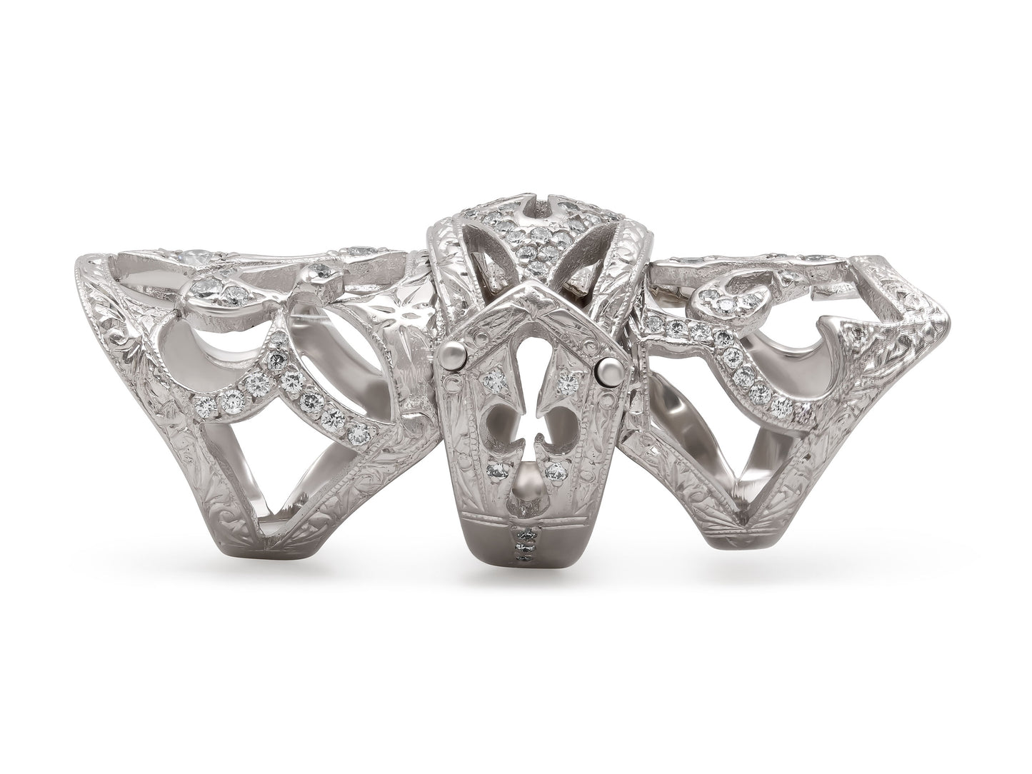 Loree Rodkin Diamond Finger Ring in 18K White Gold