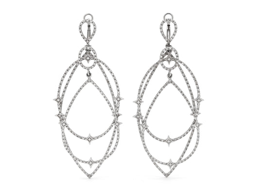 Loree Rodkin Diamond Earrings in 18K White Gold