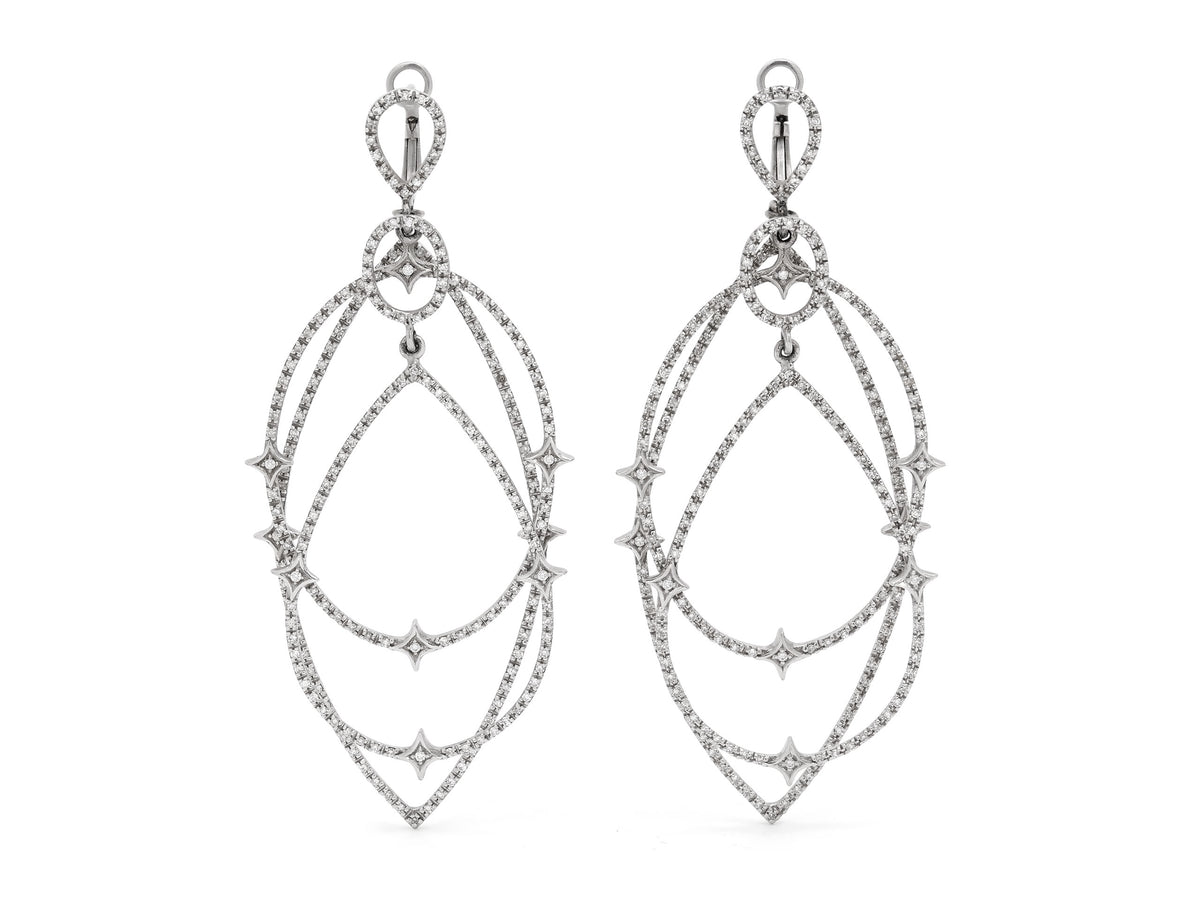 Loree Rodkin Diamond Earrings in 18K White Gold
