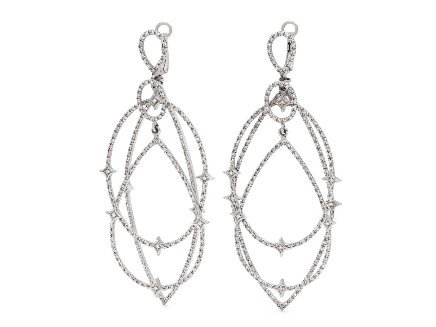 Loree Rodkin Diamond Earrings in 18K White Gold