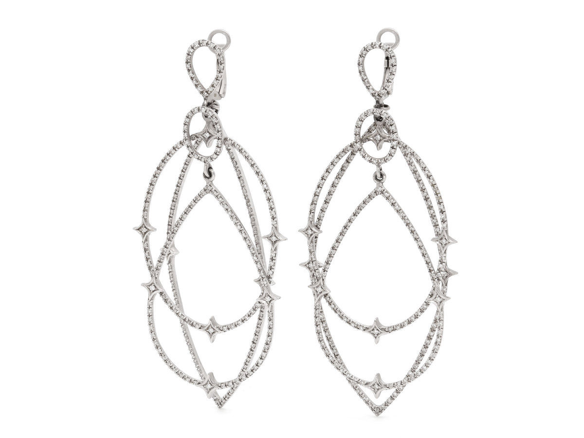 Loree Rodkin Diamond Earrings in 18K White Gold