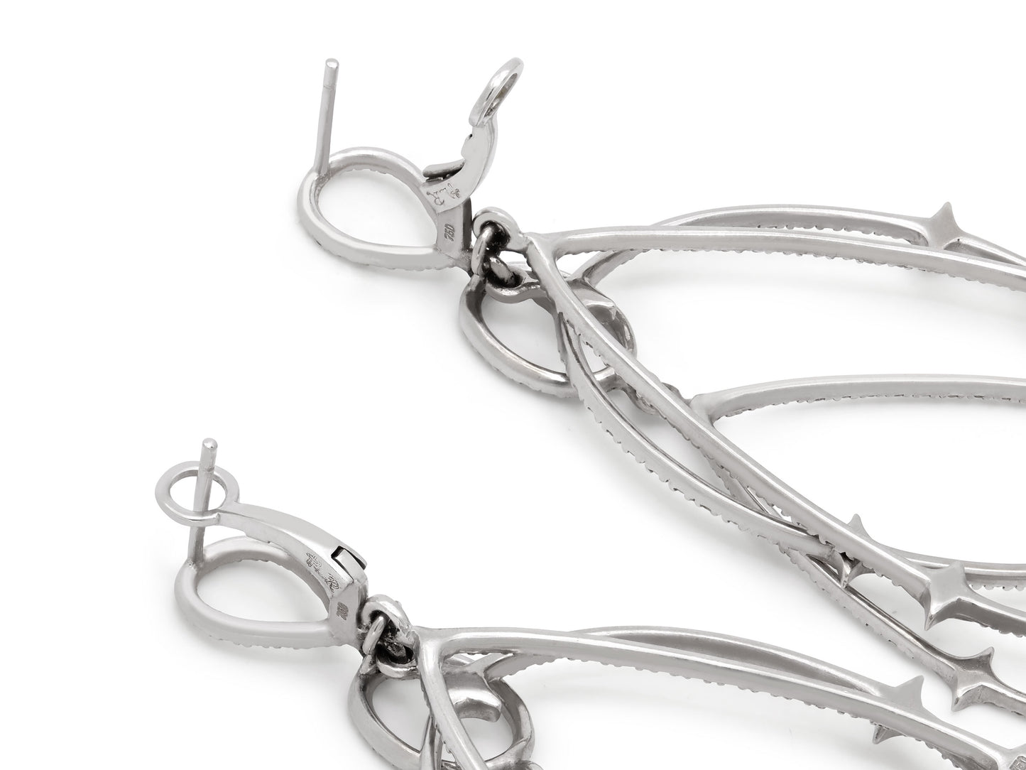 Loree Rodkin Diamond Earrings in 18K White Gold