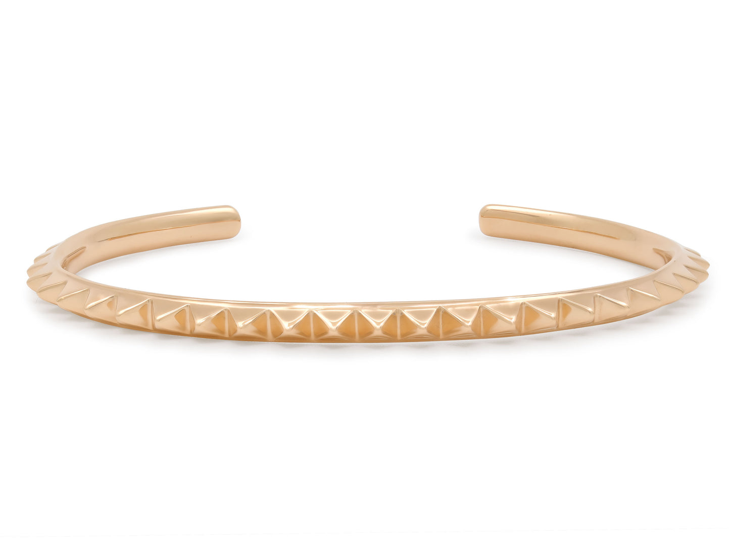Pyramid Cuff Bracelet in 18K Rose Gold