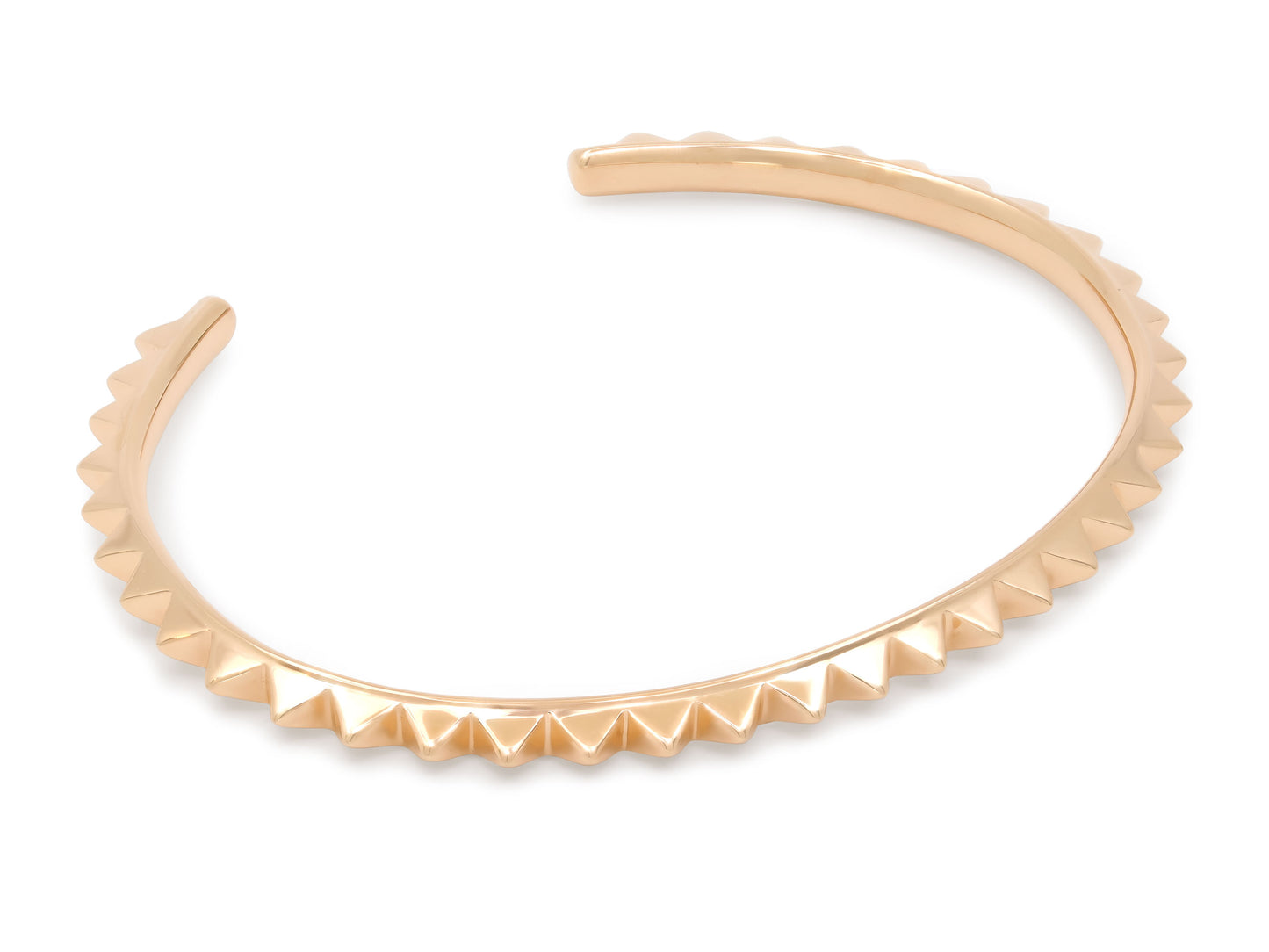 Pyramid Cuff Bracelet in 18K Rose Gold