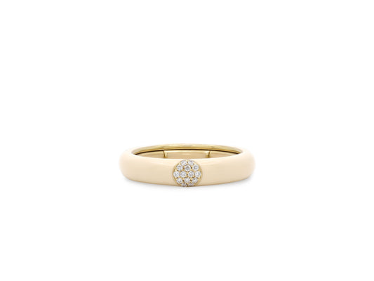 Enamel Diamond Ring in 18K Gold, by Bei Tesori