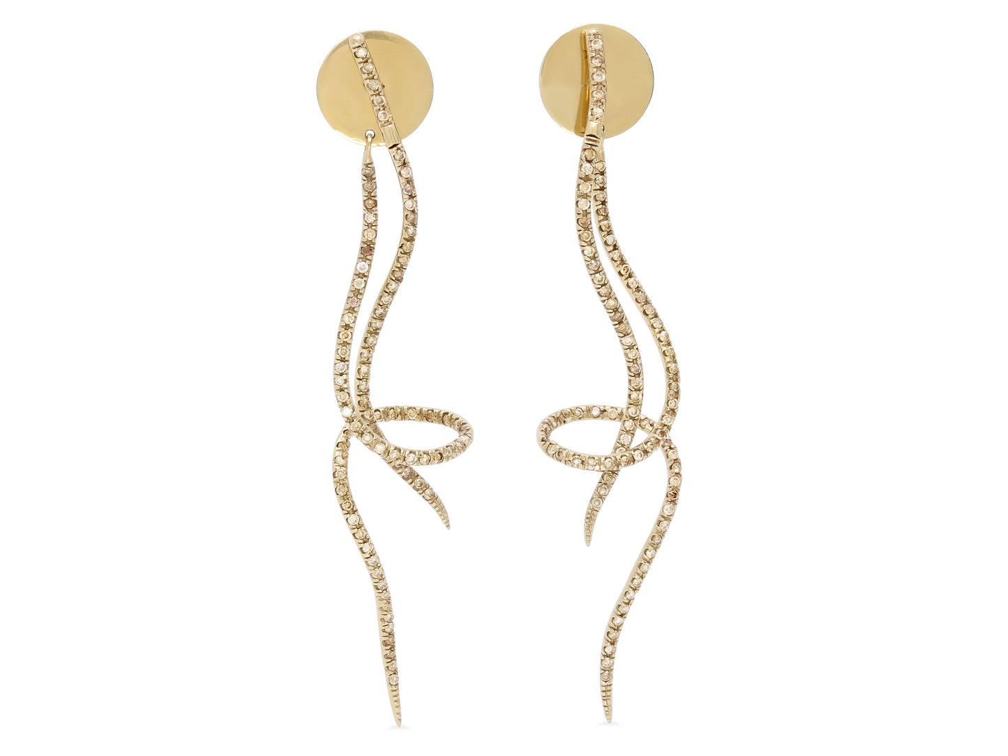 H.Stern 'Zephyr' Diamond Earrings in 18K Gold