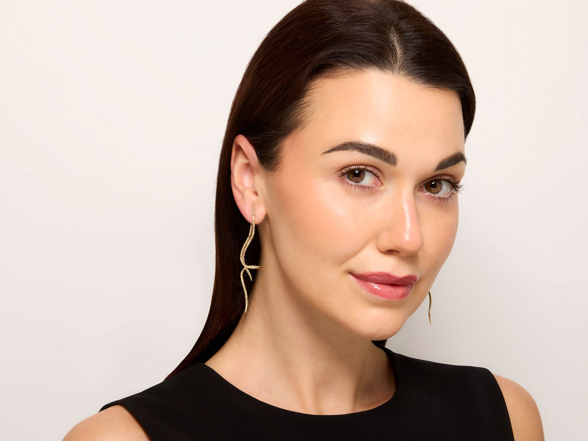 H.Stern 'Zephyr' Diamond Earrings in 18K Gold