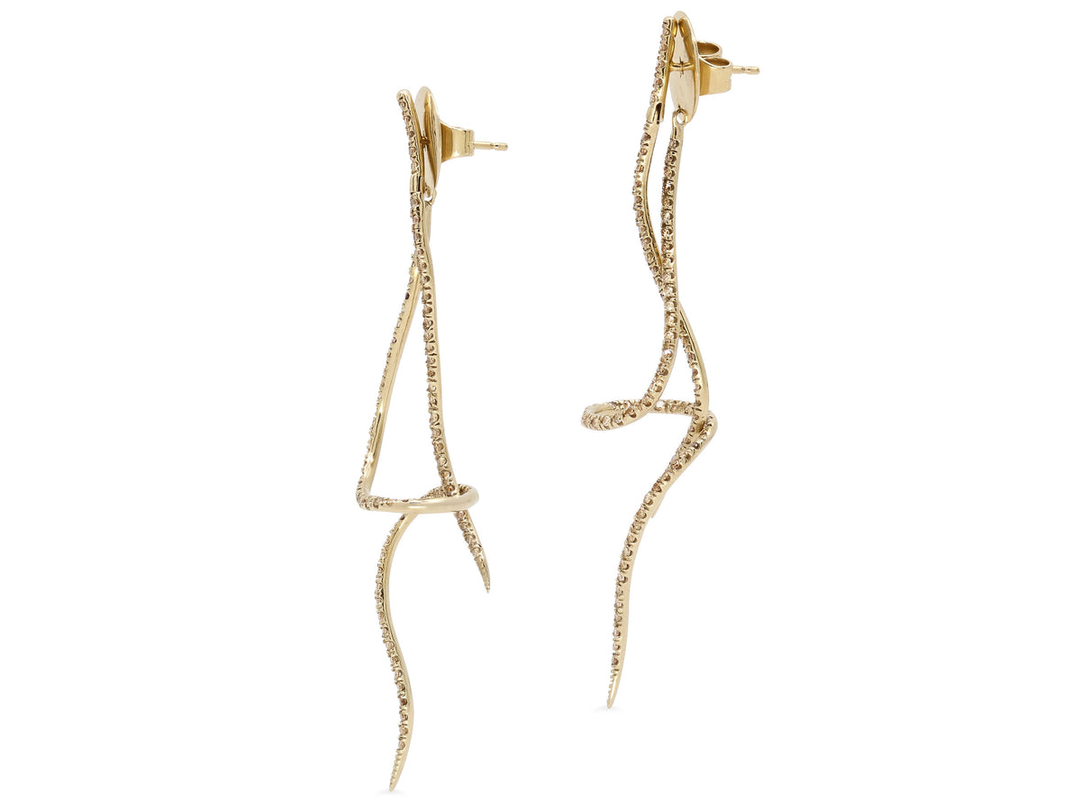H.Stern 'Zephyr' Diamond Earrings in 18K Gold