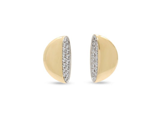 Vhernier 'Eclisse' Diamond Earrings in 18K Gold