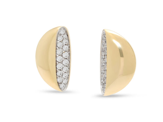Vhernier 'Eclisse' Diamond Earrings in 18K Gold